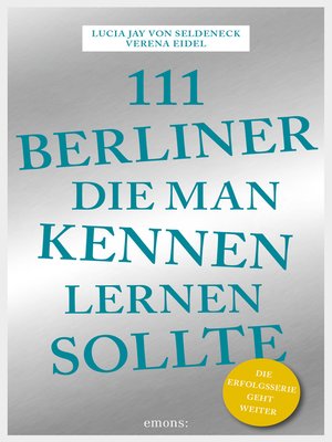 cover image of 111 Berliner, die man kennen sollte